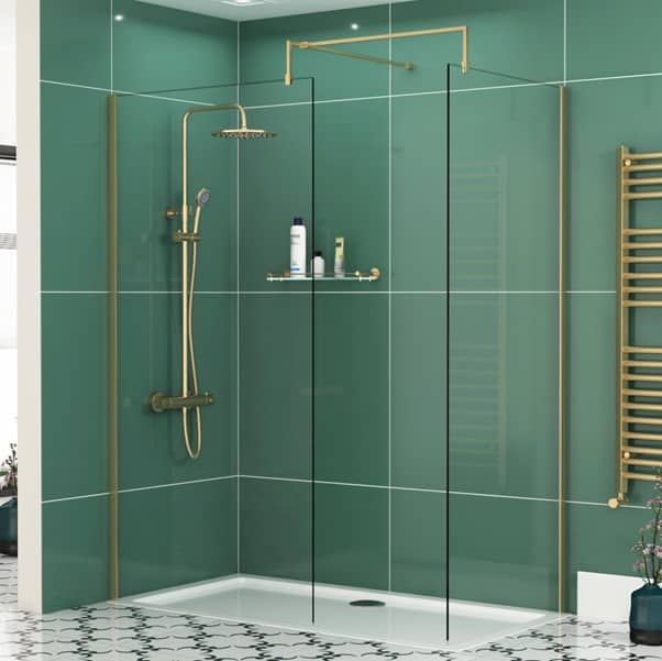 Gold Walk In Shower Enclosure | Royal Bathrooms