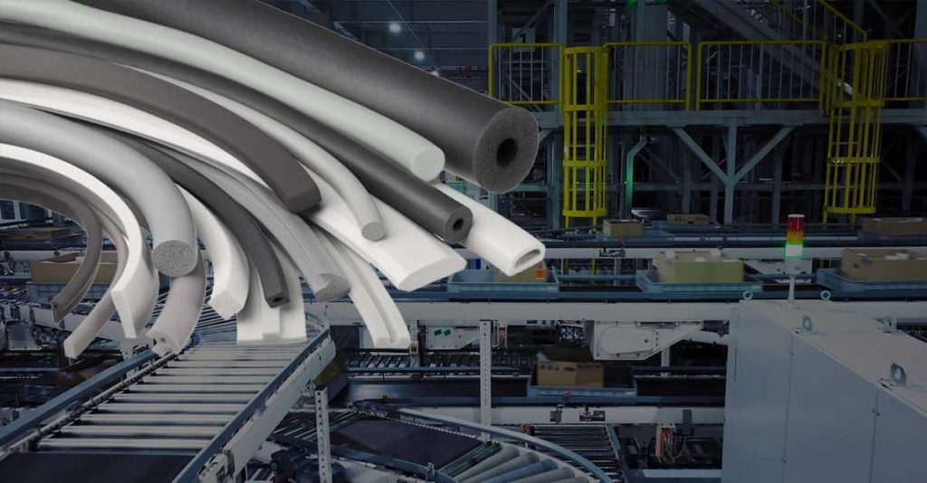 D-shaped rubber seal strip